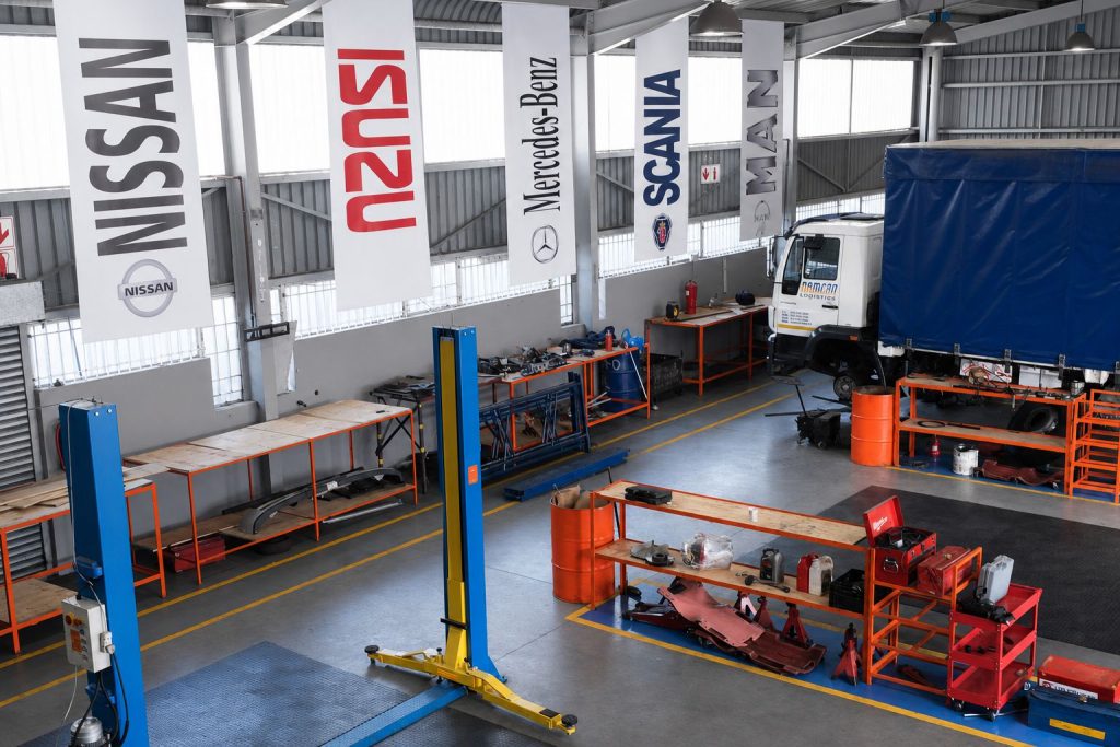 Drive-Auto car repair workshop in Kempton Park with vehicle lifts, service bays and tools