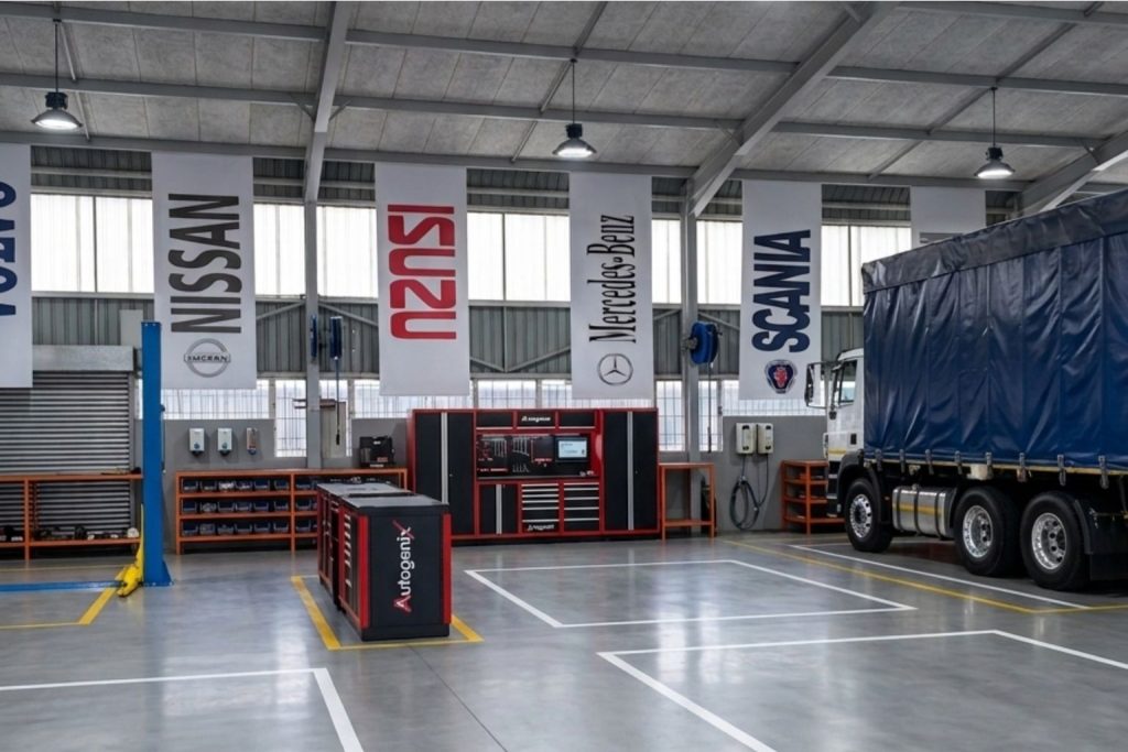 Interior of Drive-Auto's workshop